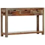Konsolentisch mit 3 Schubladen aus massivem Sheesham-Holz, 120 x 30 x 75 cm von vidaXL, Seitentische - Ref: Foro24-247753, Pr...
