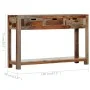 Mesa consola con 3 cajones madera maciza sheesham 120x30x75cm de vidaXL, Mesas auxiliares - Ref: Foro24-247753, Precio: 217,5...