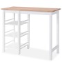 Conjunto de mesa alta de cocina 3 piezas MDF blanco de vidaXL, muebles para cocinas y comedores - Ref: Foro24-245364, Precio:...