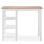 Conjunto de mesa alta de cocina 3 piezas MDF blanco de vidaXL, muebles para cocinas y comedores - Ref: Foro24-245364, Precio:...
