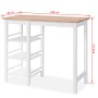 Conjunto de mesa alta de cocina 3 piezas MDF blanco de vidaXL, muebles para cocinas y comedores - Ref: Foro24-245364, Precio:...