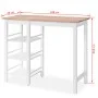 Conjunto de mesa alta de cocina 3 piezas MDF blanco de vidaXL, muebles para cocinas y comedores - Ref: Foro24-245364, Precio:...