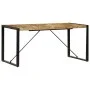 Dining table 160x80x75 cm solid mango wood by vidaXL, Kitchen and dining tables - Ref: Foro24-247417, Price: 325,08 €, Discou...