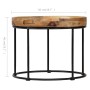 Mesa de centro de madera maciza de mango y acero 50x40 cm de vidaXL, Mesas de centro - Ref: Foro24-246672, Precio: 92,26 €, D...