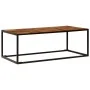Mesa de centro madera maciza de acacia y acero 110x60x40 cm de vidaXL, Mesas de centro - Ref: Foro24-246678, Precio: 117,09 €...