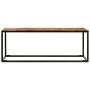 Mesa de centro madera maciza de acacia y acero 110x60x40 cm de vidaXL, Mesas de centro - Ref: Foro24-246678, Precio: 117,09 €...