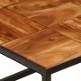 Mesa de centro madera maciza de acacia y acero 110x60x40 cm de vidaXL, Mesas de centro - Ref: Foro24-246678, Precio: 117,09 €...