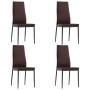 Conjunto de mesa y sillas de comedor 5 piezas marrón de vidaXL, muebles para cocinas y comedores - Ref: Foro24-281697, Precio...