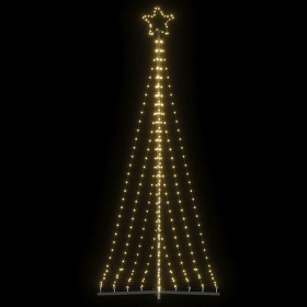 Árbol de Navidad LED 447 LEDs blanco cálido 250 cm en Decoración Festiva y Estacional | Comprar online en Foru.es