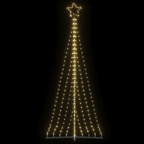 Árbol de Navidad LED 447 LEDs blanco cálido 250 cm en Decoración Festiva y Estacional | Comprar online en Foru.es