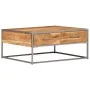 Mesa de centro de madera maciza de acacia 75x75x35 cm de vidaXL, Mesas de centro - Ref: Foro24-247585, Precio: 186,95 €, Desc...