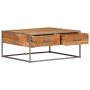 Mesa de centro de madera maciza de acacia 75x75x35 cm de vidaXL, Mesas de centro - Ref: Foro24-247585, Precio: 155,24 €, Desc...