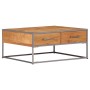 Mesa de centro de madera maciza de acacia 75x75x35 cm de vidaXL, Mesas de centro - Ref: Foro24-247585, Precio: 155,24 €, Desc...