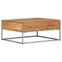 Mesa de centro de madera maciza de acacia 75x75x35 cm de vidaXL, Mesas de centro - Ref: Foro24-247585, Precio: 186,95 €, Desc...