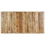 Mesa de comedor madera maciza de mango rugosa 160x80x75 cm de vidaXL, Mesas de cocina y de comedor - Ref: Foro24-247433, Prec...
