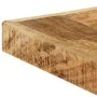 Mesa de comedor madera maciza de mango rugosa 160x80x75 cm de vidaXL, Mesas de cocina y de comedor - Ref: Foro24-247433, Prec...