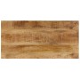 Mesa de centro madera maciza de mango y acero 100x50x35 cm de vidaXL, Mesas de centro - Ref: Foro24-247337, Precio: 170,43 €,...