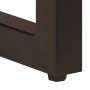 Mesa de centro madera maciza de mango y acero 100x50x35 cm de vidaXL, Mesas de centro - Ref: Foro24-247337, Precio: 170,43 €,...