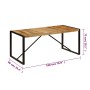 Mesa de comedor 180x90x75 cm madera maciza de mango de vidaXL, Mesas de cocina y de comedor - Ref: Foro24-247414, Precio: 281...