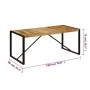 Mesa de comedor 180x90x75 cm madera maciza de mango de vidaXL, Mesas de cocina y de comedor - Ref: Foro24-247414, Precio: 277...