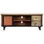 Mueble para TV madera maciza reciclada 120x30x45 cm de vidaXL, Muebles TV - Ref: Foro24-247921, Precio: 231,49 €, Descuento: %