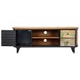 Mueble para TV madera maciza reciclada 120x30x45 cm de vidaXL, Muebles TV - Ref: Foro24-247921, Precio: 231,49 €, Descuento: %