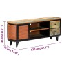 Mueble para TV madera maciza reciclada 120x30x45 cm de vidaXL, Muebles TV - Ref: Foro24-247921, Precio: 231,49 €, Descuento: %