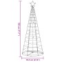 Árbol de Navidad LED 200 LEDs de colores 180 cm en Decoración Festiva y Estacional | Comprar online en Foru.es