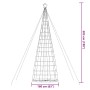 Árbol de Navidad LED 1534 LEDs de colores 500 cm en Decoración Festiva y Estacional | Comprar online en Foru.es