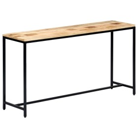 Mesa consola de madera maciza de mango en bruto 140x35x76 cm de vidaXL, Mesas auxiliares - Ref: Foro24-247815, Precio: 198,86...