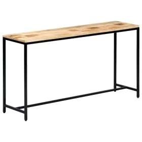 Mesa consola de madera maciza de mango en bruto 140x35x76 cm de vidaXL, Mesas auxiliares - Ref: Foro24-247815, Precio: 194,92...