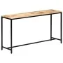 Solid raw mango wood console table 140x35x76 cm by vidaXL, Side tables - Ref: Foro24-247815, Price: 194,92 €, Discount: %