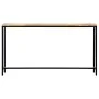 Solid raw mango wood console table 140x35x76 cm by vidaXL, Side tables - Ref: Foro24-247815, Price: 194,92 €, Discount: %