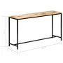 Solid raw mango wood console table 140x35x76 cm by vidaXL, Side tables - Ref: Foro24-247815, Price: 194,92 €, Discount: %
