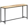 Solid raw mango wood console table 140x35x76 cm by vidaXL, Side tables - Ref: Foro24-247815, Price: 194,92 €, Discount: %