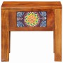 Mesa lateral con cajón Marrón 40 x 30 x 36 cm en Mesas auxiliares | Comprar online en Foru.es