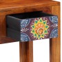 Mesa lateral con cajón Marrón 40 x 30 x 36 cm en Mesas auxiliares | Comprar online en Foru.es