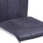 Sillas de comedor voladizas 2 uds piel de ante artificial gris de vidaXL, Sillas de comedor - Ref: Foro24-281785, Precio: 142...