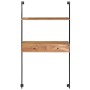 Escritorio de pared de madera maciza de acacia 90x40x170 cm de vidaXL, Estantes y estanterías - Ref: Foro24-247694, Precio: 1...