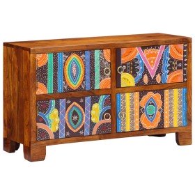 Armario Zapatero Marrón 90 x 35 x 55 cm Madera de Acacia Sólida en Zapateros y organizadores de calzado | Comprar online en Foru