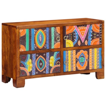 Armario Zapatero Marrón 90 x 35 x 55 cm Madera de Acacia Sólida en Zapateros y organizadores de calzado | Comprar online en Foru