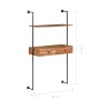 Escritorio de pared de madera maciza de acacia 90x40x170 cm de vidaXL, Estantes y estanterías - Ref: Foro24-247694, Precio: 1...