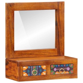 Armario de Pared Marrón 40 x 20 x 50 cm Madera de Acacia Sólida en Estanterías | Comprar online en Foru.es