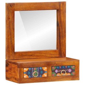 Armario de Pared Marrón 40 x 20 x 50 cm Madera de Acacia Sólida en Estanterías | Comprar online en Foru.es