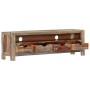 Mueble de TV madera maciza de sheesham 130x30x40 cm de vidaXL, Muebles TV - Ref: Foro24-247750, Precio: 210,21 €, Descuento: %