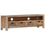 Mueble de TV madera maciza de sheesham 130x30x40 cm de vidaXL, Muebles TV - Ref: Foro24-247750, Precio: 210,21 €, Descuento: %