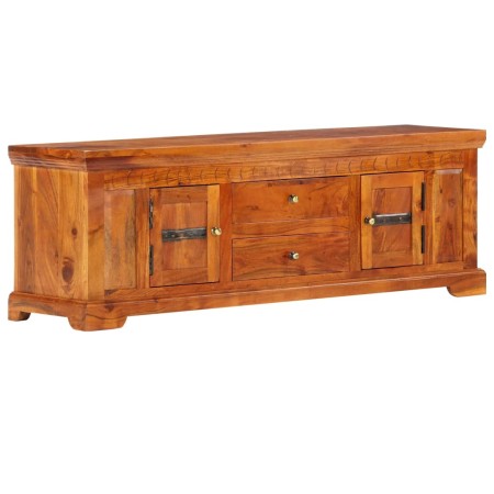 Mueble de TV de madera maciza de acacia 119x30x40 cm de vidaXL, Muebles TV - Ref: Foro24-247760, Precio: 165,65 €, Descuento: %