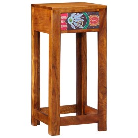 Mesa de Fin Floral con cajón Marrón 35 x 35 x 75 cm en Mesas auxiliares | Comprar online en Foru.es