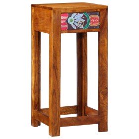 Mesa de Fin Floral con cajón Marrón 35 x 35 x 75 cm en Mesas auxiliares | Comprar online en Foru.es