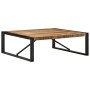Mesa de centro de madera maciza de mango rugosa 100x100x35 cm en Mesas de centro | Comprar online en Foru.es